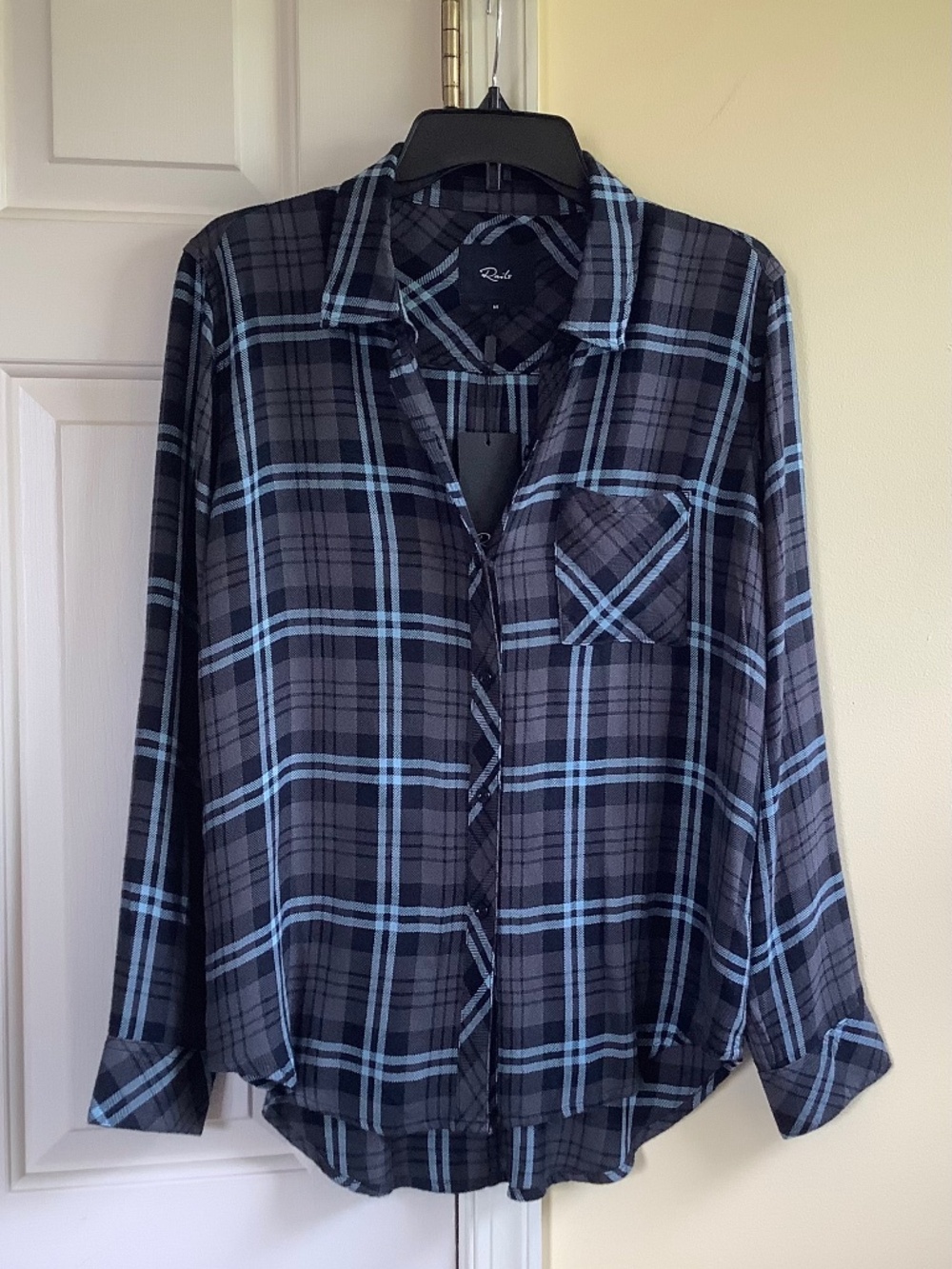 Rails Hunter Plaid Shirt Iron Sky SZ M